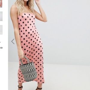 ASOS Dresses - Pink polka dot maxi dress ASOS Dresses - Pink polka dot maxi dress